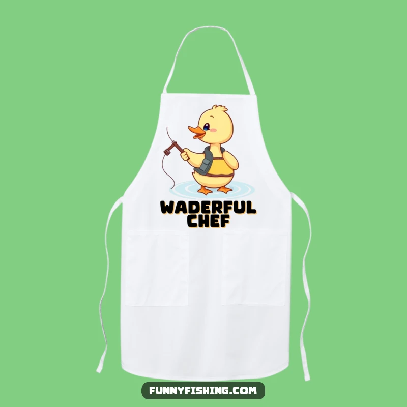 Funny Duck Chef Apron - Hilarious Kitchen Gear for Anglers