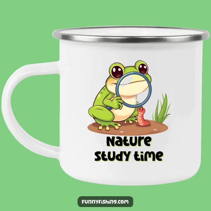 Funny Frog Campfire Mug - Nature's Details for Adventurers