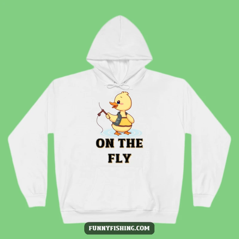 Funny Duck Fishing Hoodie - Cozy Sweatshirt for Anglers