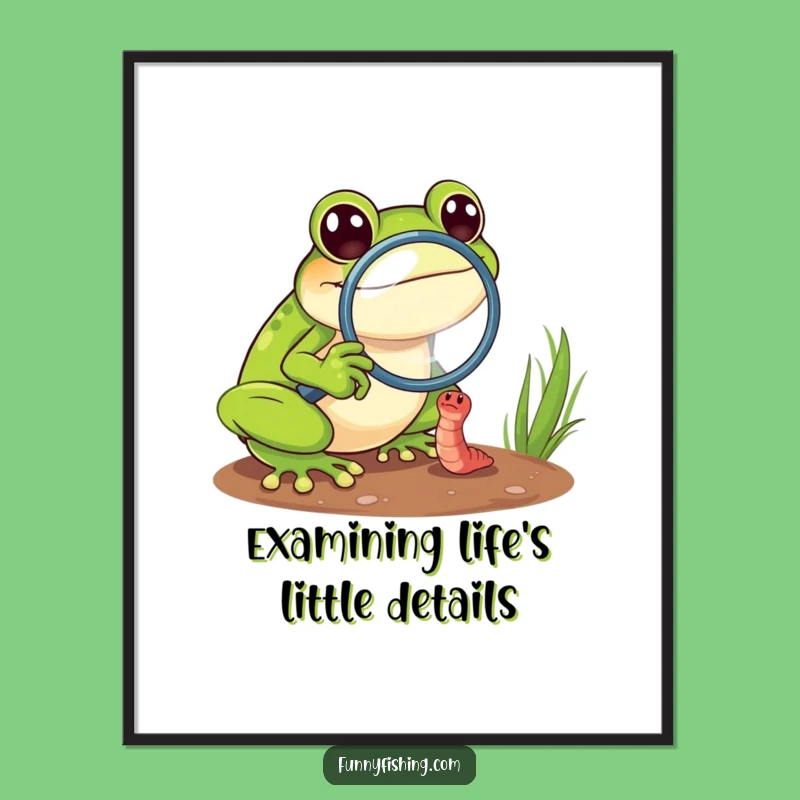 Free Printable Wall Art: Funny Frog's Focus Art for a Hilarious Downloadable Gift