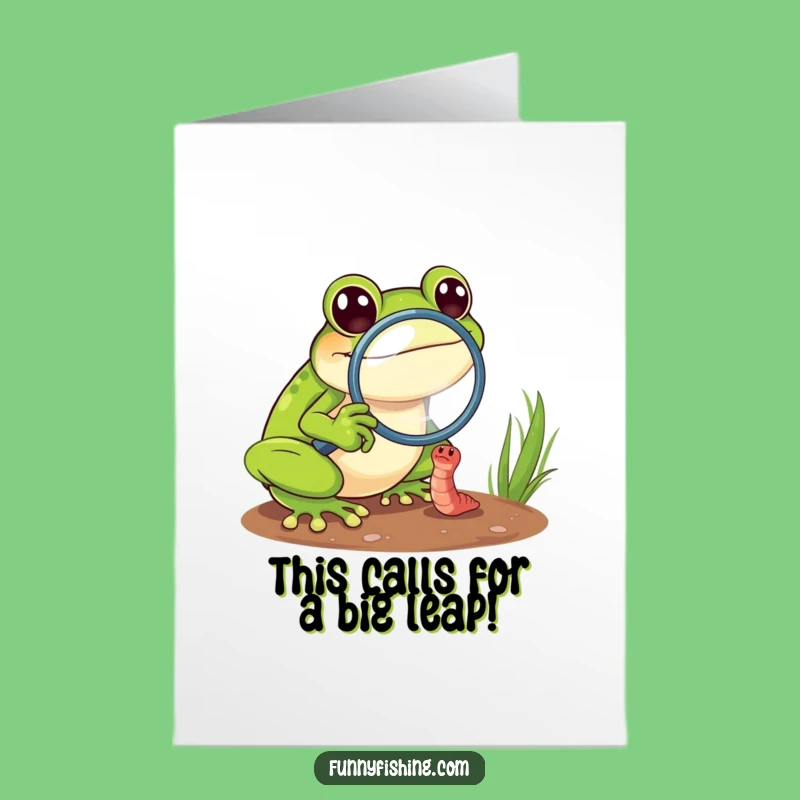 Free Printable Congrats Card: Frog's Keen Eye for Funny Downloadable Congratulations